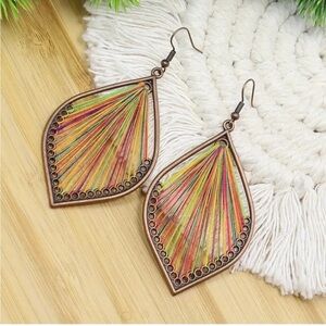 Boho Multicolor threaded Earrings